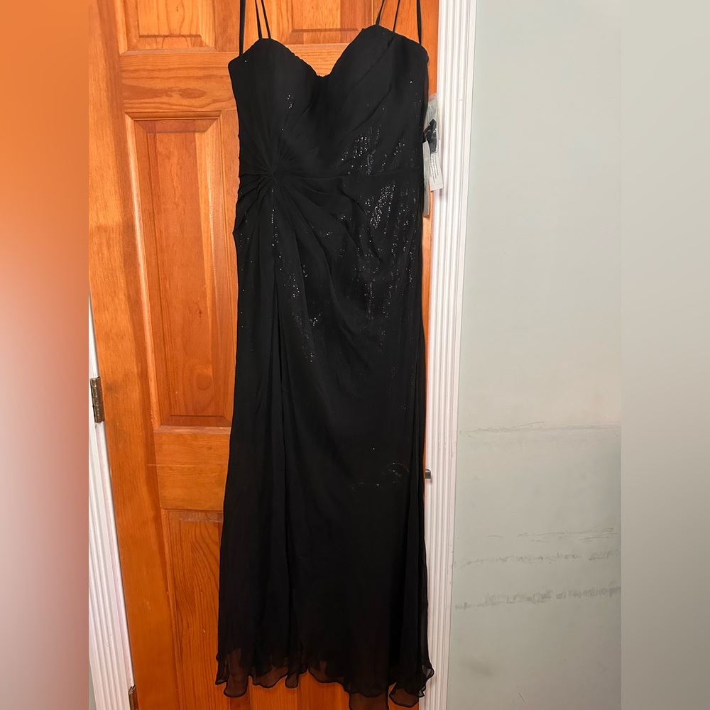 Aidan Mattox High Low Sequin Gown; size 6; NWT
